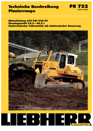 Гусеничні бульдозери Liebherr PR 752