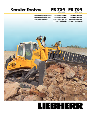 Гусеничні бульдозери Liebherr PR 764