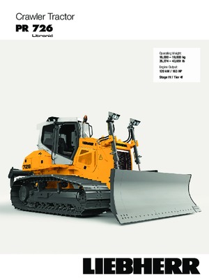 Гусеничні бульдозери Liebherr PR 726 XL