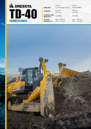 Гусеничні бульдозери Dressta TD 40E Extra 