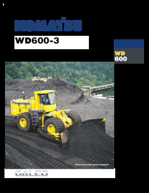 Колісний бульдозер Komatsu WD600-3