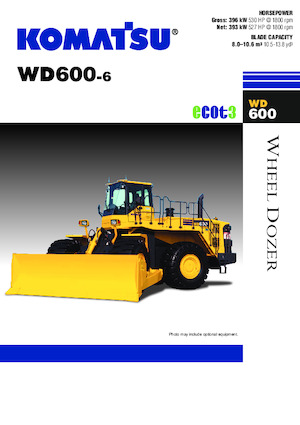 Колісний бульдозер Komatsu WD600-6