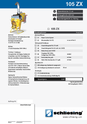 дробарки для деревних відходів Schliesing 105 ZX