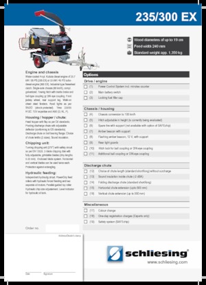 дробарки для деревних відходів Schliesing 300 EX