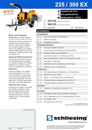 дробарки для деревних відходів Schliesing 300 EX