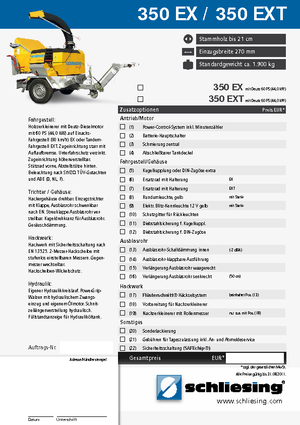 дробарки для деревних відходів Schliesing 350 EX