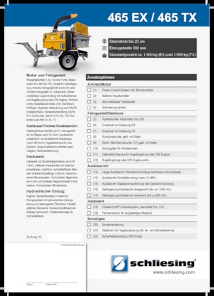 дробарки для деревних відходів Schliesing 465 EX