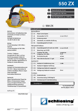 дробарки для деревних відходів Schliesing 550 ZX Forst