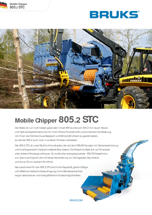 дробарки для деревних відходів Bruks 805.2 STC