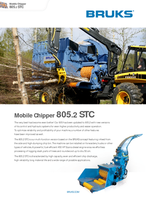 дробарки для деревних відходів Bruks 805.2 STC