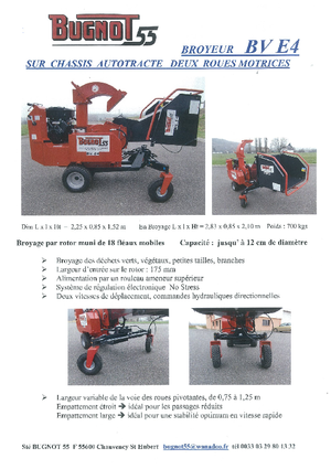 дробарки для деревних відходів Bugnot BV-E 4 PF