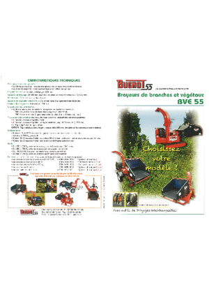 дробарки для деревних відходів Bugnot BV-E 55 PF