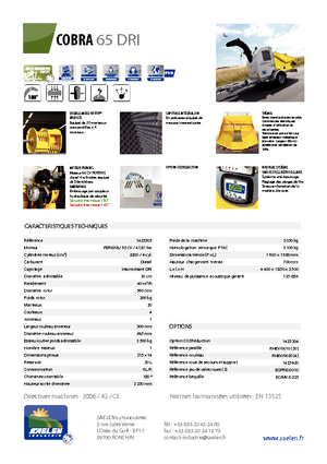 дробарки для деревних відходів TS-Industrie Cobra 65 DRI