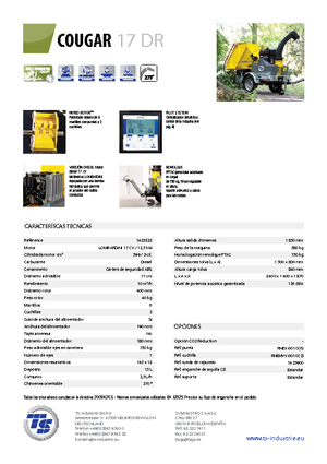 дробарки для деревних відходів TS-Industrie Cougar 17 DR