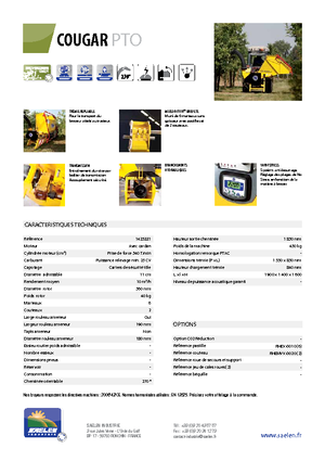дробарки для деревних відходів TS-Industrie Cougar PTO