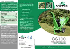 дробарки для деревних відходів Green Mech CS 100-14 PS