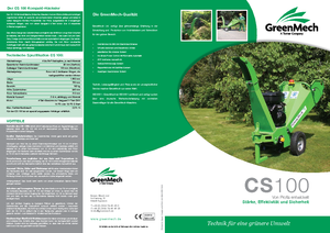 дробарки для деревних відходів Green Mech CS 100-18 PS