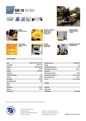 дробарки для деревних відходів TS-Industrie GM 10 M 80