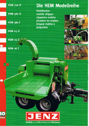 дробарки для деревних відходів Jenz HEM 18 Z