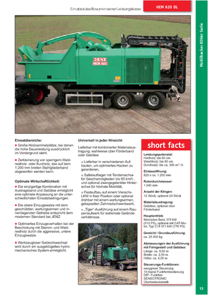 дробарки для деревних відходів Jenz HEM 820 DL
