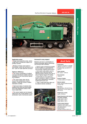 дробарки для деревних відходів Jenz HEM 820 DL