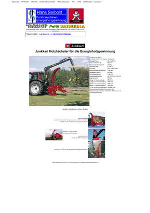 дробарки для деревних відходів Junkkari HJ 260 G