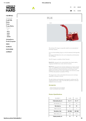 дробарки для деревних відходів Junkkari HJ 4 G