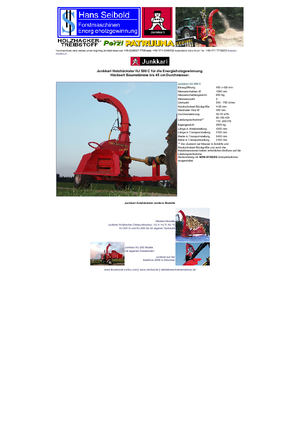 дробарки для деревних відходів Junkkari HJ 500 C