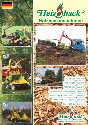 дробарки для деревних відходів Heizohack HM 10-500 KTL