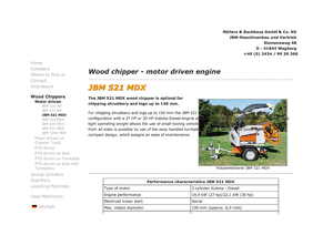 дробарки для деревних відходів JBM JBM 521 MDX 27
