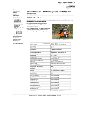 дробарки для деревних відходів JBM JBM 624 ZDAX