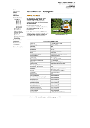 дробарки для деревних відходів JBM JBM 831 MDX