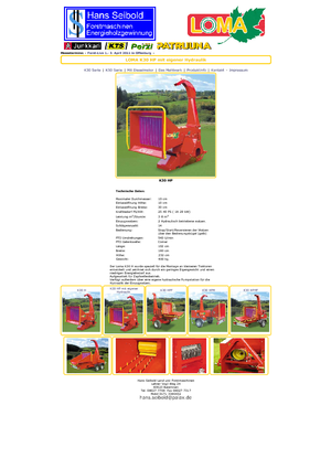 дробарки для деревних відходів Loma K 30 HP