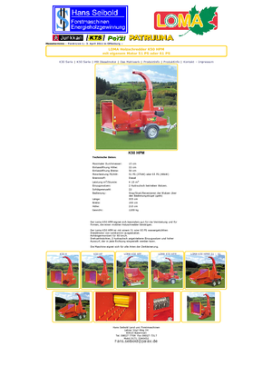 дробарки для деревних відходів Loma K 50 HPM