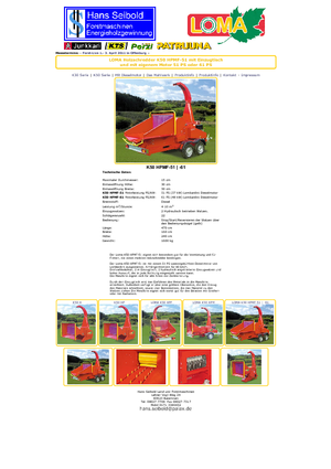 дробарки для деревних відходів Loma K 50 HPMF 65