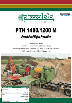 дробарки для деревних відходів Pezzolato PTH 1400/1200