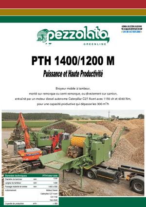 дробарки для деревних відходів Pezzolato PTH 1400/1200