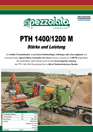 дробарки для деревних відходів Pezzolato PTH 1400/1200