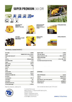 дробарки для деревних відходів TS-Industrie Super Premium 30 DR