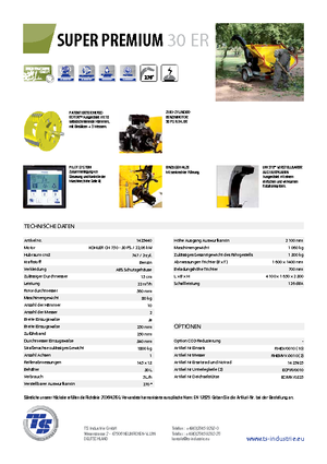 дробарки для деревних відходів TS-Industrie Super Premium 30 ER