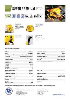 дробарки для деревних відходів TS-Industrie Super Premium PTO