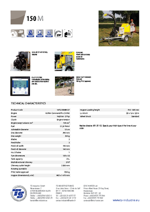 дробарки для деревних відходів TS-Industrie TS 150 M