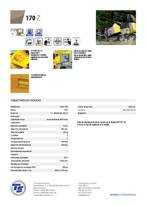 дробарки для деревних відходів TS-Industrie TS 170 Z