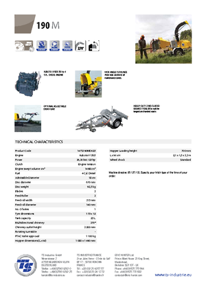 дробарки для деревних відходів TS-Industrie TS 190 M