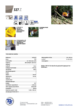дробарки для деревних відходів TS-Industrie TS 327 Z