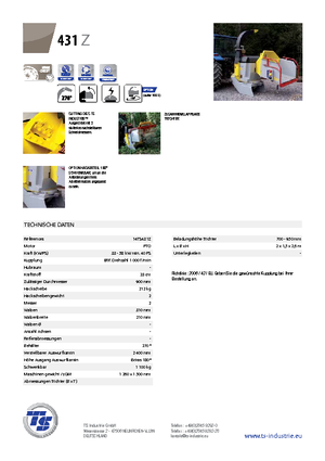 дробарки для деревних відходів TS-Industrie TS 431 Z