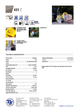 дробарки для деревних відходів TS-Industrie TS 431 Z