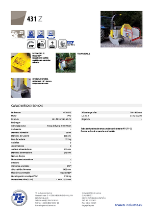 дробарки для деревних відходів TS-Industrie TS 431 Z