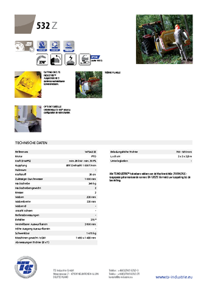 дробарки для деревних відходів TS-Industrie TS 532 Z