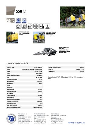 дробарки для деревних відходів TS-Industrie TS 550 M